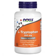NOW Foods, L-триптофан, 500 мг, 120 веганських капсул